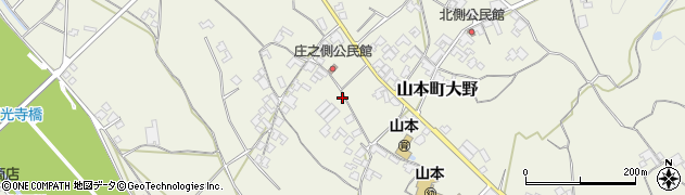 香川県三豊市山本町大野1050周辺の地図