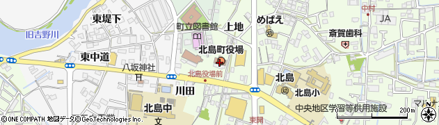 徳島県板野郡北島町周辺の地図