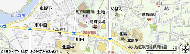 北島町役場　出納室周辺の地図