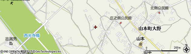 香川県三豊市山本町大野1317周辺の地図
