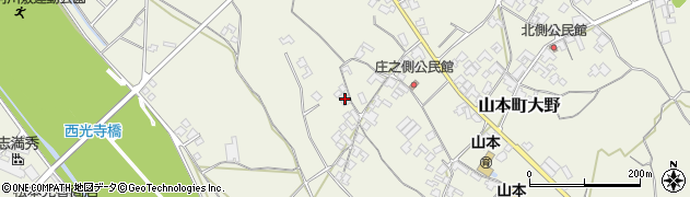 香川県三豊市山本町大野1310周辺の地図