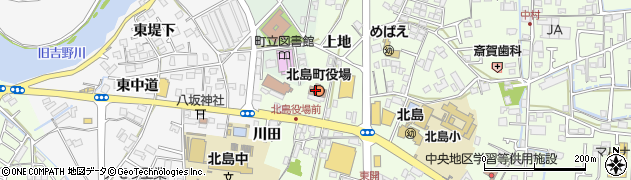 北島町役場　危機情報管理課周辺の地図