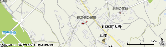 香川県三豊市山本町大野1021周辺の地図