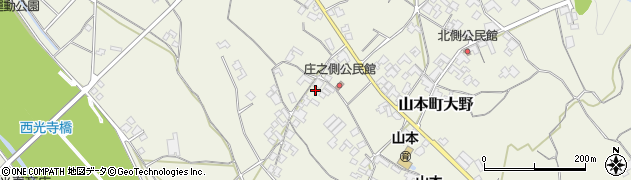香川県三豊市山本町大野1040周辺の地図