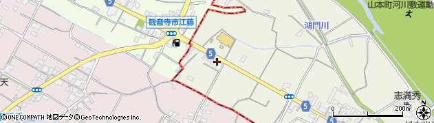 香川県三豊市山本町大野3005周辺の地図