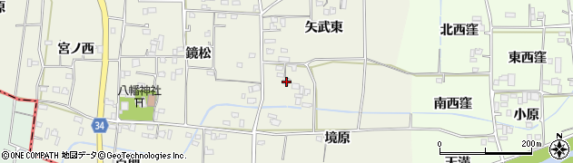 徳島県板野郡板野町矢武境原周辺の地図