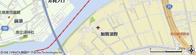 徳島県徳島市川内町加賀須野213周辺の地図