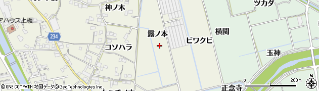 徳島県板野郡上板町神宅露ノ本周辺の地図