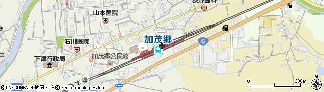 加茂郷駅周辺の地図