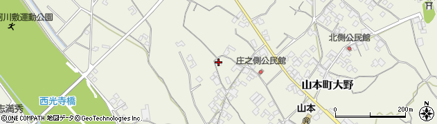 香川県三豊市山本町大野1031周辺の地図