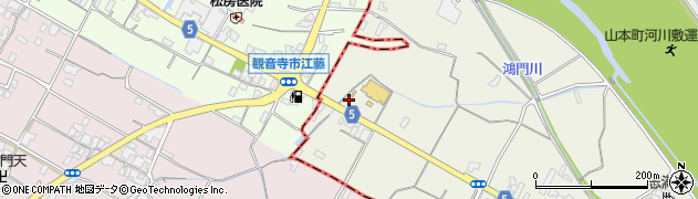 香川県三豊市山本町大野2995周辺の地図