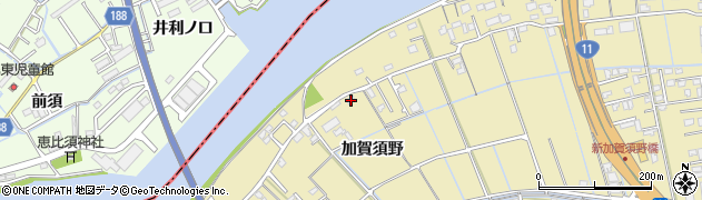 徳島県徳島市川内町加賀須野209周辺の地図
