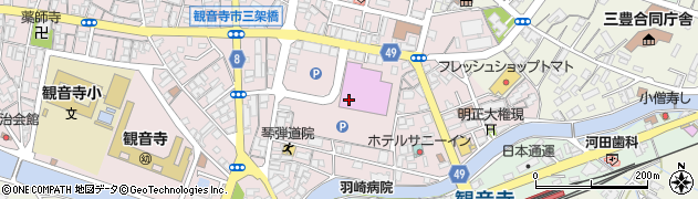 観音寺　市民会館周辺の地図