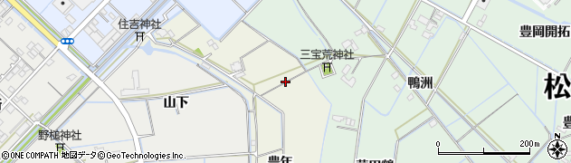 徳島県板野郡松茂町豊中周辺の地図