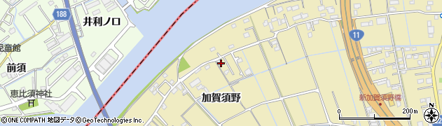 徳島県徳島市川内町加賀須野287周辺の地図