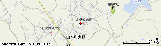 香川県三豊市山本町大野947周辺の地図