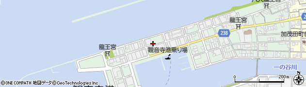 香川県観音寺市港町周辺の地図