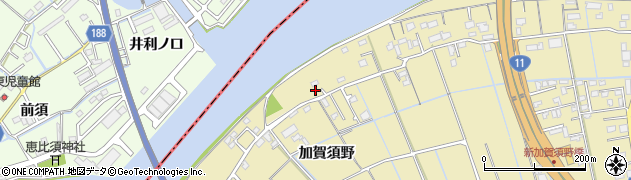 徳島県徳島市川内町加賀須野205周辺の地図