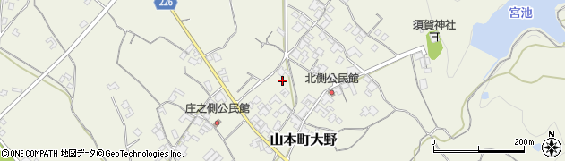 香川県三豊市山本町大野942周辺の地図