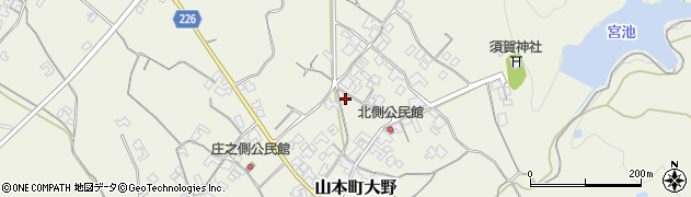 香川県三豊市山本町大野941周辺の地図