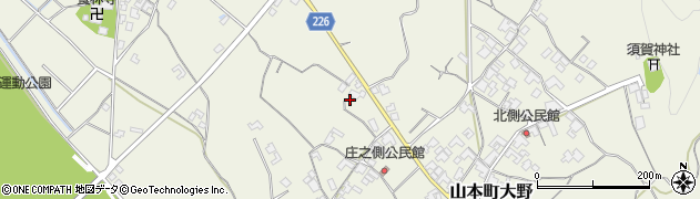 香川県三豊市山本町大野1010周辺の地図