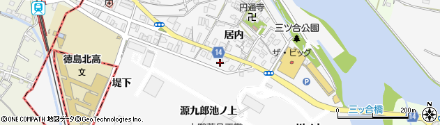 徳島県板野郡北島町高房居内13周辺の地図