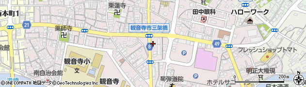香川県観音寺市観音寺町周辺の地図