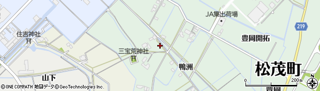 徳島県板野郡松茂町豊岡芦田鶴周辺の地図