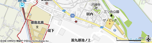 徳島県板野郡北島町高房居内20周辺の地図