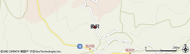 和歌山県海南市扱沢周辺の地図