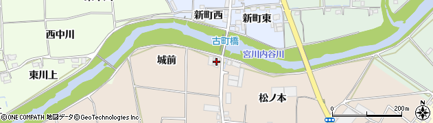 徳島県板野郡板野町下庄城前周辺の地図