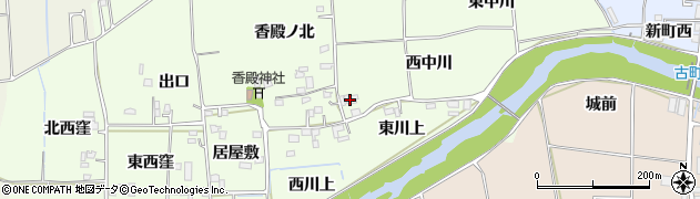 徳島県板野町（板野郡）唐園（西中川）周辺の地図