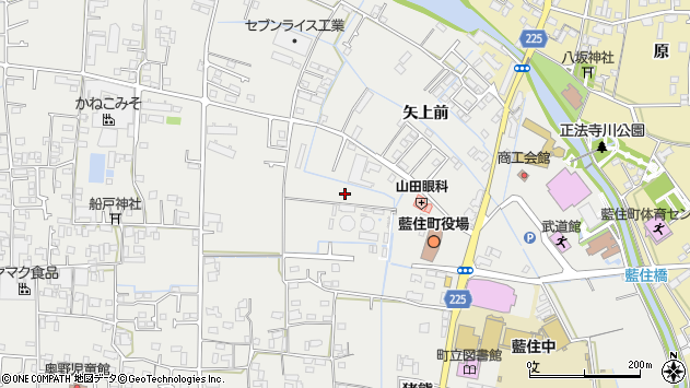 〒771-1203 徳島県板野郡藍住町奥野矢上前の地図