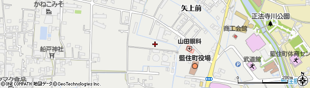 徳島県藍住町（板野郡）奥野（矢上前）周辺の地図