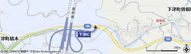 下津ＩＣ周辺の地図