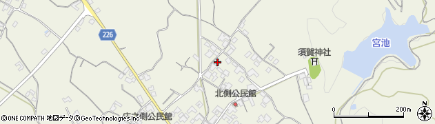 香川県三豊市山本町大野893周辺の地図