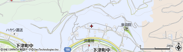 和歌山県海南市下津町中周辺の地図