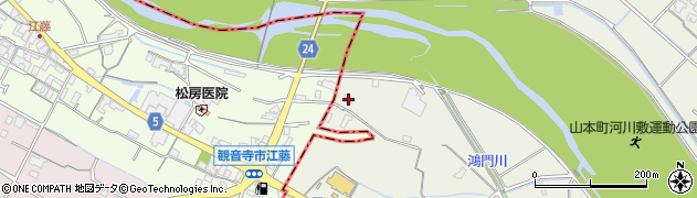 香川県三豊市山本町大野2956周辺の地図
