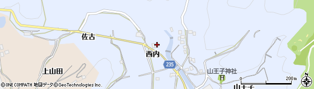 徳島県阿波市土成町高尾西内周辺の地図