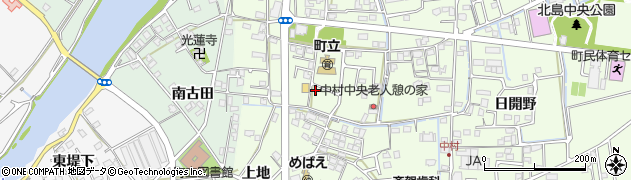 徳島県北島町（板野郡）中村（竹ノ下）周辺の地図