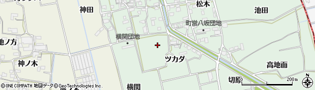 徳島県板野郡上板町西分ツカダ7周辺の地図
