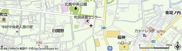 板野東部消防団　第８分団詰所周辺の地図