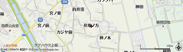 徳島県板野郡上板町神宅井地ノ方周辺の地図