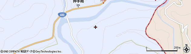 和歌山県有田郡有田川町押手23周辺の地図