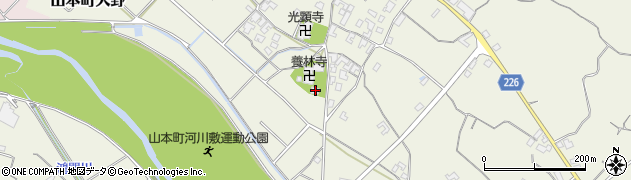 香川県三豊市山本町大野2515周辺の地図