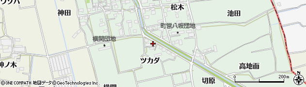 徳島県板野郡上板町西分ツカダ27周辺の地図
