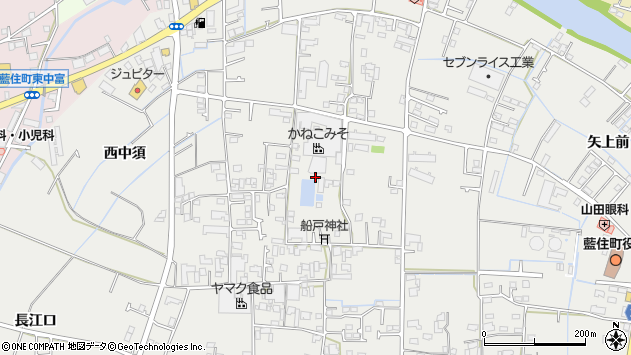 〒771-1201 徳島県板野郡藍住町奥野（その他）の地図