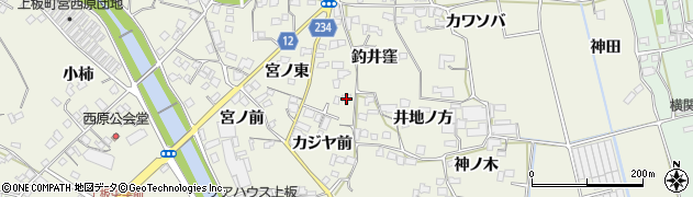 徳島県板野郡上板町神宅井地ノ方2周辺の地図