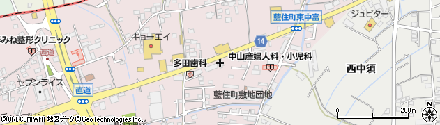 四国銀行藍住支店 ＡＴＭ周辺の地図