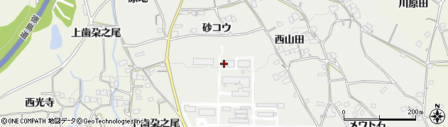 徳島県上板町（板野郡）泉谷（砂コウ）周辺の地図